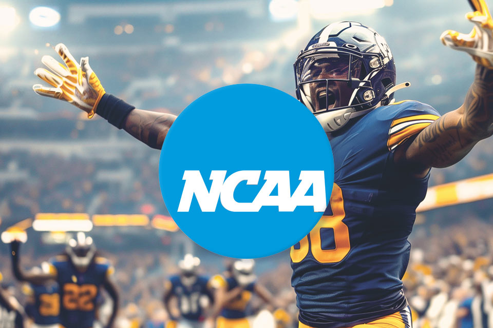 College football on a home entertainment system